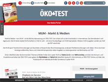 Tablet Screenshot of mum.oekotest.de