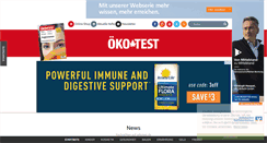 Desktop Screenshot of oekotest.de