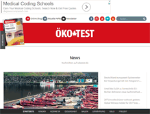 Tablet Screenshot of m.oekotest.de